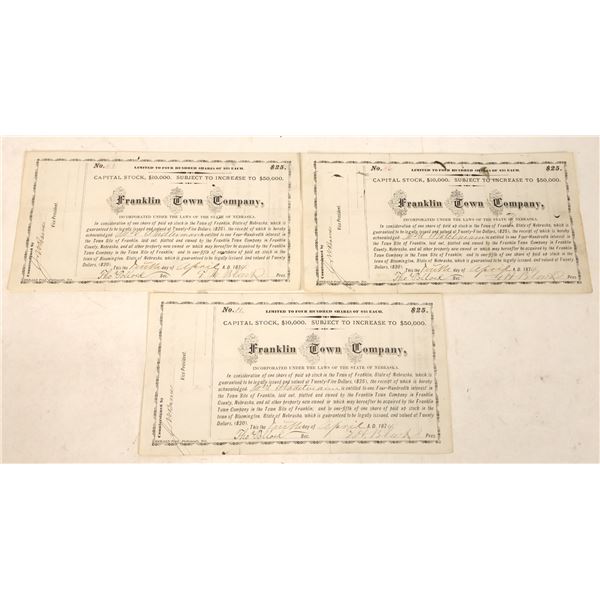 Franklin Town Company Stocks, 3, 1874 [191239]