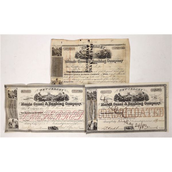 Morris Canal & Banking, 3 Different Stocks [191534]