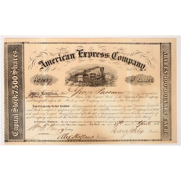 American Express Stock Certificate Signed by Wells & Fargo [192693]