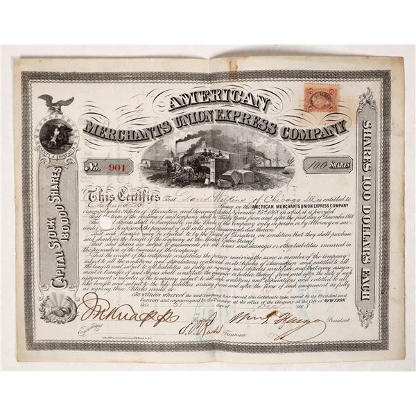 American Merchants Union Express with Fargo Signature [191538]