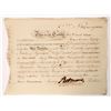 Image 1 : Robert Morris Signature on Stock, 1795 [192331]