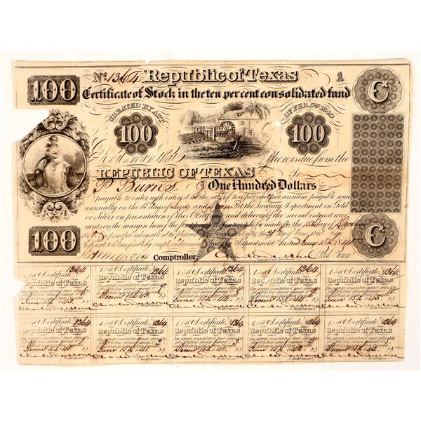 Republic of Texas Bond, 1840 [191845]