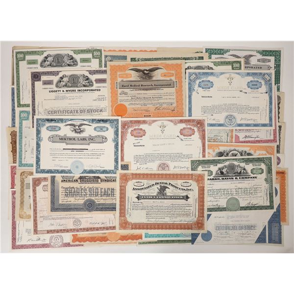 Medical & Drug Company Stock Certs [192488]