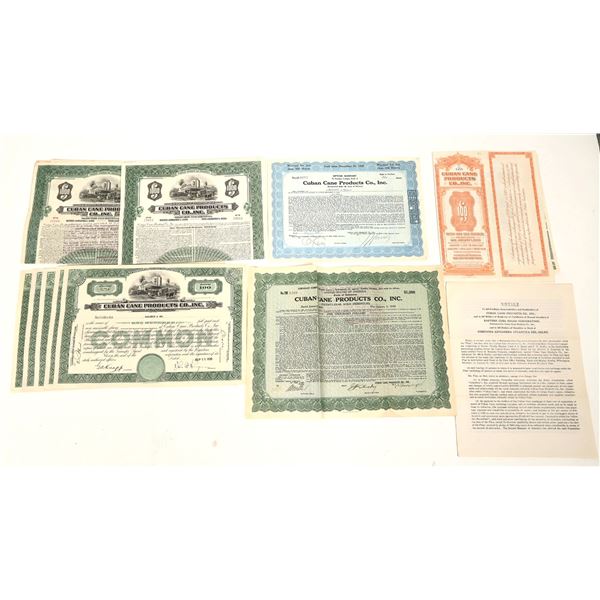 Cuban Cane Products Co. Stocks and Bonds [183513]