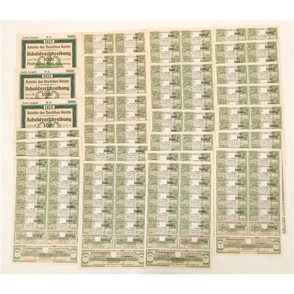 Bond Coupons Of The German Reich  1922 [183521]