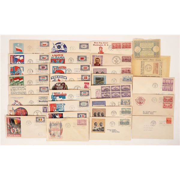 First Day Postal Covers 1930's-1940's (30) [191712]