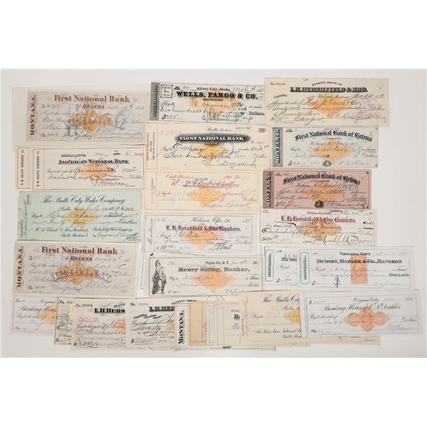 Montana RN (imprinted Revenue Stamps) Check Collection [193570]