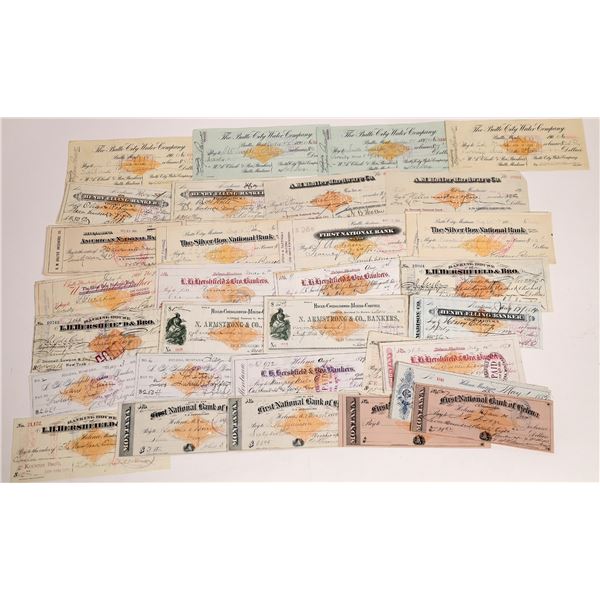 Montana Revenue Check Variety 1875-1901 [192110]