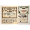 Image 1 : Railroad Stock and Bond w/ 3 Revenue Stamps [191688]