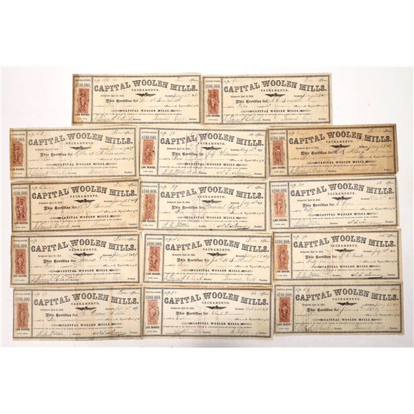 Adhesive Revenue Stamp Mix on 1869 Stocks, 12 [192195]