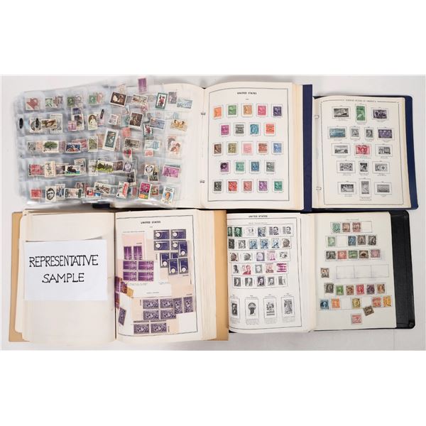 US Stamp Hoard, Mostly Used, Albums  [192058]
