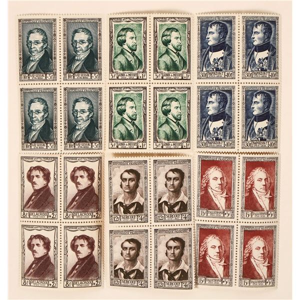 France Scott 258-263 Mint Blocks of 4 [190585]