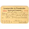 Image 1 : Louisville & Nashville Railroad Pass 1904 [193492]