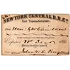 Image 1 : New York Central RR Co. Pass 1865 [193483]
