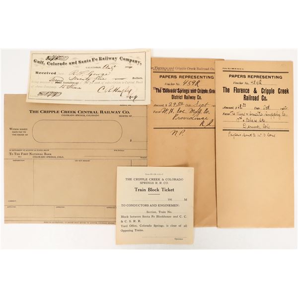 Colorado Railroad Ephemera Group [193014]