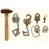 Image 1 : AT&SF Railroad Locks & Mini Sledge (7) [190657]