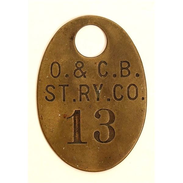 Omaha & Council Bluffs Street RR Luggage Tag [191333]