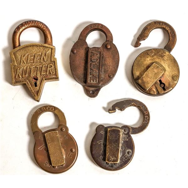 Southern Pacific Railroad Padlocks Group (5) [191204]