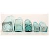Image 2 : Pickle Bottles, Graduated Group, Aqua, Antique [191610]