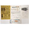 Image 1 : Embossed Western Whiskey Ephemera, 4, Rare [193254]