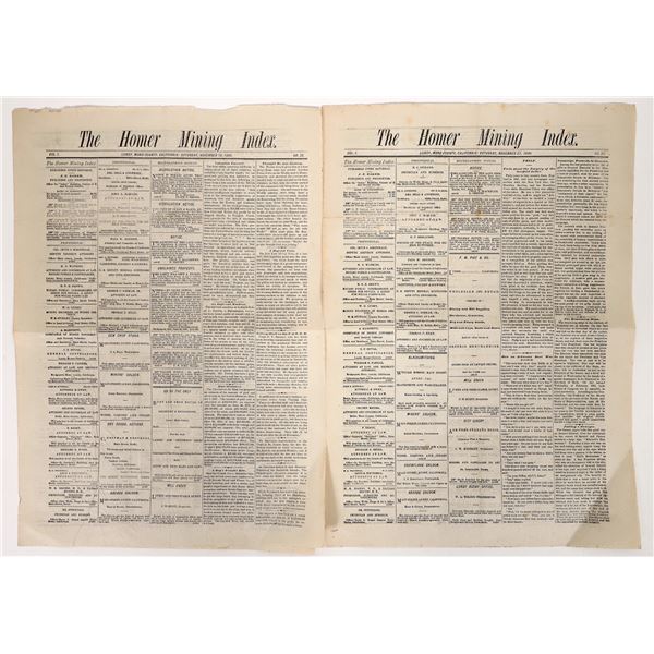 The Homer Mining Index 1880 Newspaper [193340]