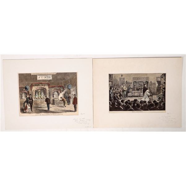 San Francisco Chinatown Engravings, 1870s [193114]