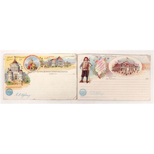 Extremely early San Francisco Postcards, 1894 Expo [192269]