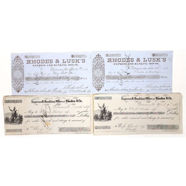 Gold Rush Era Bank Checks [192367]