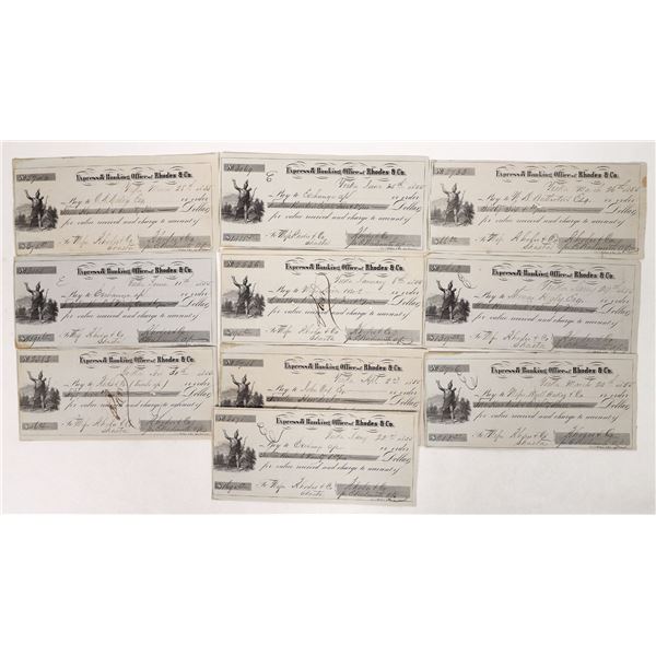 Gold Rush Era Bank Drafts (8) [191784]