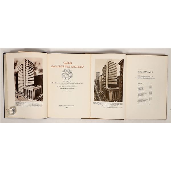 History of the Bank of CA, two editions [191662]