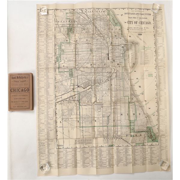 Chicago Pocket Map, 1887 [193000]