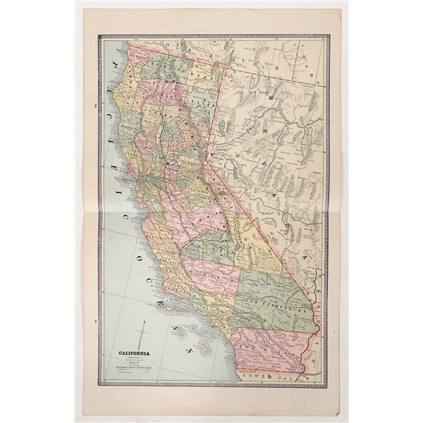 Maps of California and Nevada c. 1880's [191745]