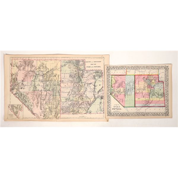 Nevada-Utah Maps (2), 1800s [191609]