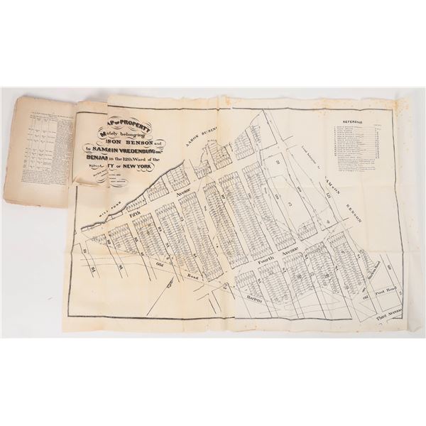 NYC Pamphlet w/ Survey Maps of Harlem, 1835 [193229]