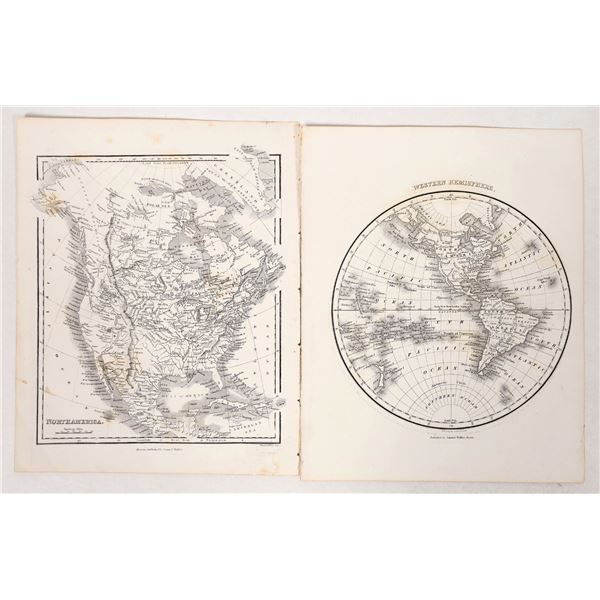 N. America & Western Hemisphere Maps by Walker, c. 1830 [192109]