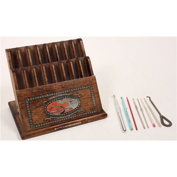Boye Needle Co. Crochet Hook Store Display Case c.1919  [191721]