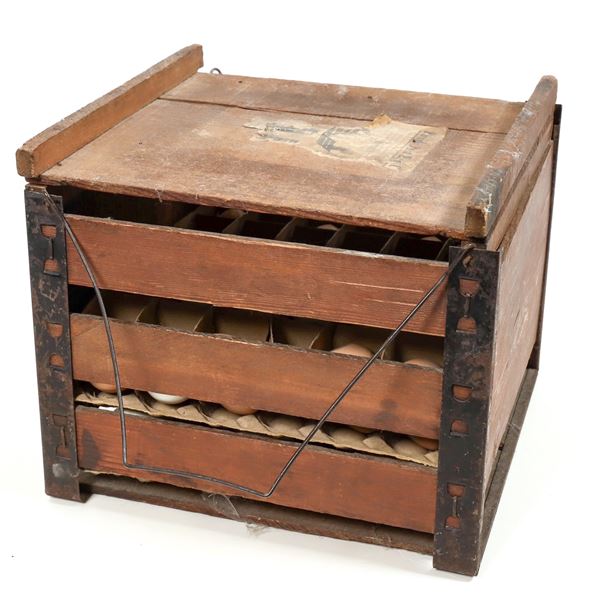 Wooden Egg Crate - Parcels Post, Vintage [191068]