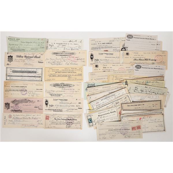 Large US Check Group, Mostly 19th century [193579]