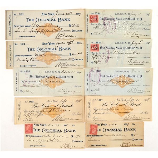 19th Century Check Collection (10) [190891]
