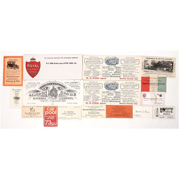 Business Cards From Bygone Days (16) [192365]