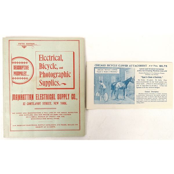 Electrical, Bicycle and Photographic Supplies Catalog, 1899 [192995]