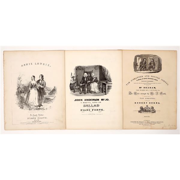 Sheet Music - Scottish & Irish Ballads, c1800s (3) [191438]