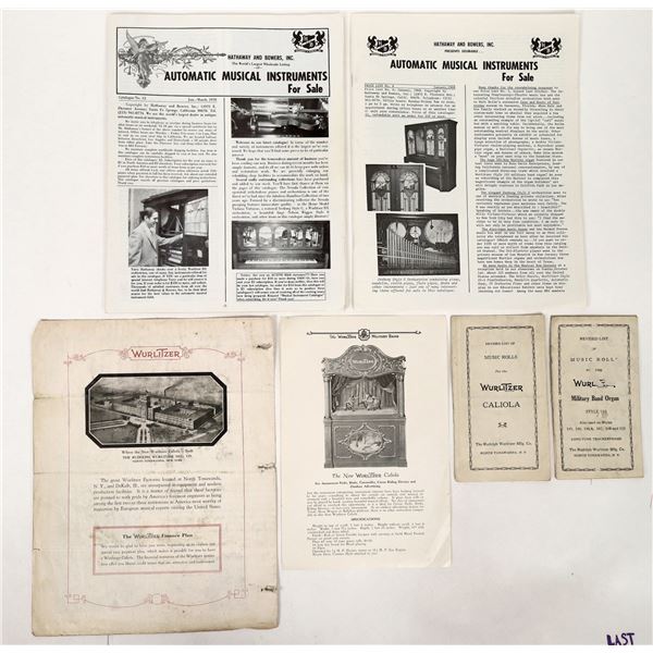 Wurlitzer and Early Music Box Ephemera [192834]