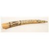 Image 2 : Fakeshaw Walrus Tusk Ships Niger and Sea Fox Scrimshaw Reproduction [189883]