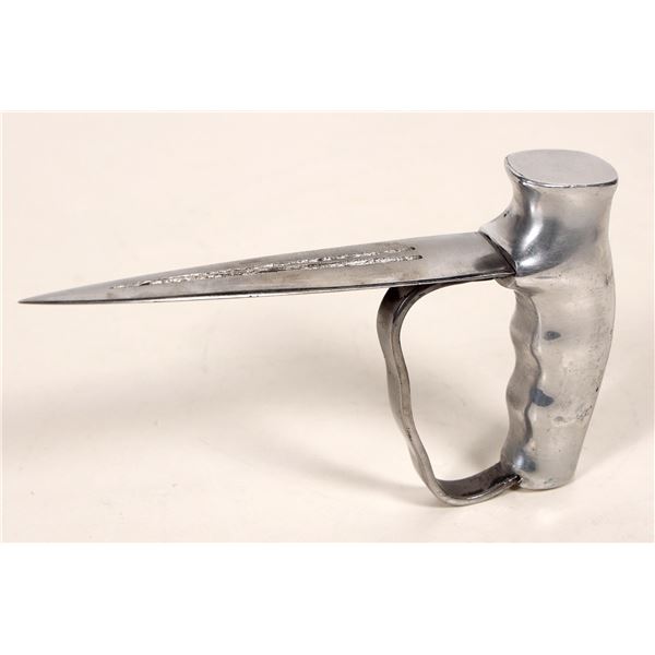 WW1 Robbins & Dudley Trench Warfare Push Knife with Holster [191768]