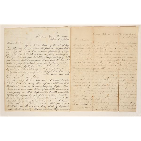 Letters of Confederate Prisoner, Johnson's Island [190759]