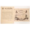 Image 1 : Ohio "Squirrel Hunters" Discharge Cert. and Letter, 1862 [190558]