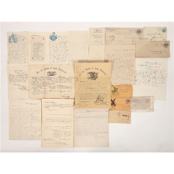 George Simons, Union Soldier Letters & Docs Collection [190760]