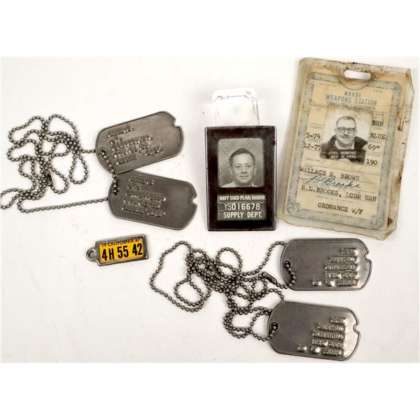 World War Two Dog Tags: Pearl Harbor [191002]