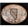Image 1 : Silver and Gold Nevada Rodeo Belt Buckle [192869]